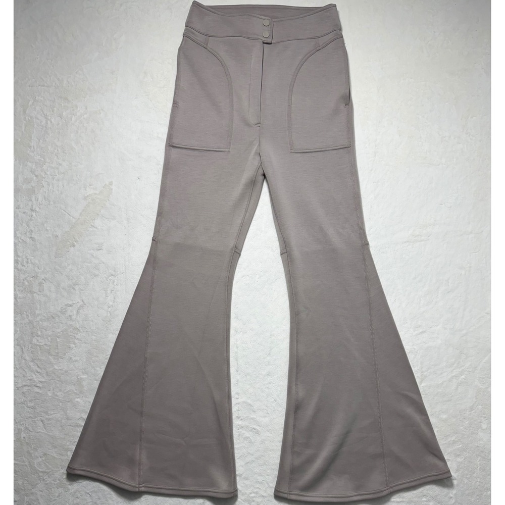 Free People Movement Light Heart Flare‎ Leg Pants Women's Boho Size 10 Taupe